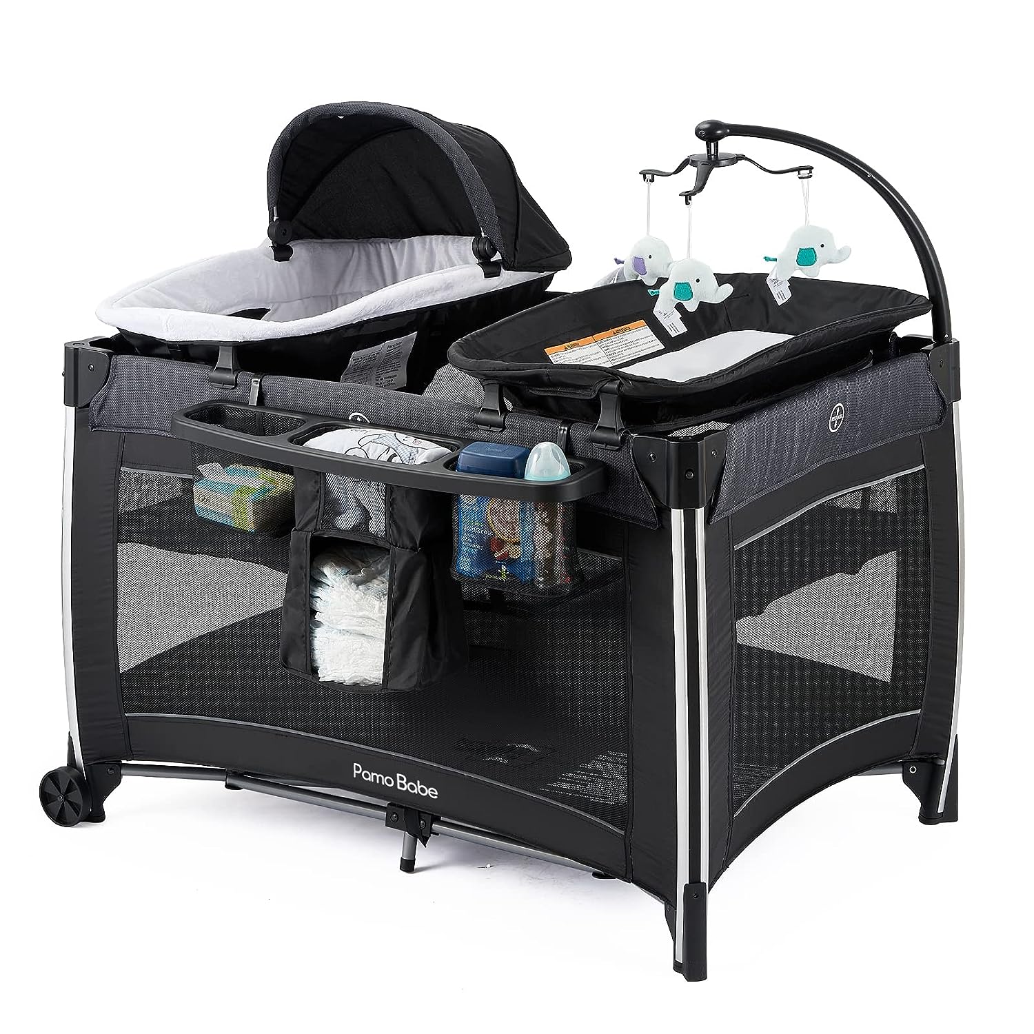 Portable Baby Crib Deluxe Nursery Center